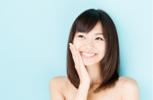 young asian woman smiling beauty