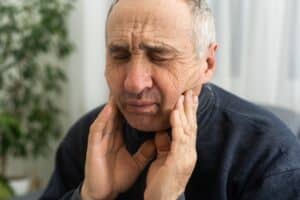 Old,Man,With,Toothache.,Elderly,Senior,Man,Has,Toothache.,Unhappy